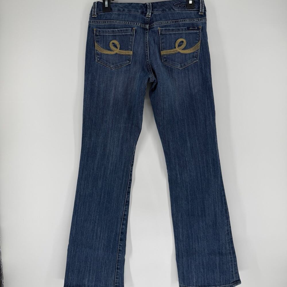 Seven7 Jeans Womens Size 28 Blue Bootcut Low Rise Stretch Denim - Picture 6 of 8